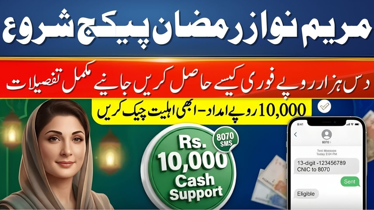 Maryam Nawaz 10000 Ramzan Package